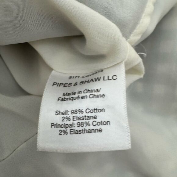 Veronica Beard Campbell Navy and White Gingham Ruched Dress Size 8 - Picture 7 of 13